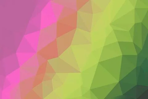 Neon bright coloured gradient triangle background, abstract polygon pattern Stock Illustration