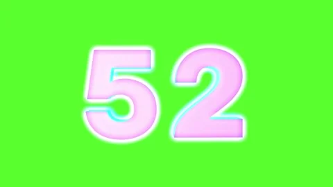 Neon bright glowing countdown timer from 60 to 0 seconds. Stock Footage 241657378