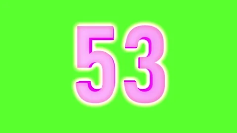 Neon bright glowing countdown timer from 60 to 0 seconds. Video stock 284639551