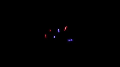 Neon bright glowing countdown timer from 5 to 0 seconds. Countdown from 5 t.. Stock Footage 327756699