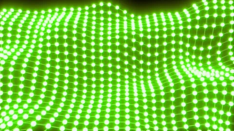 Neon bright waves. disco animation Stock Footage 306287571