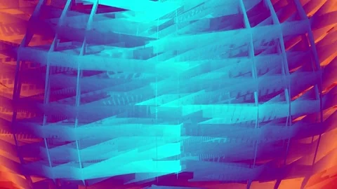 Neon Building Texture Architecture Geometry Nature Animation Motion Graphics 스톡 동영상 290099299