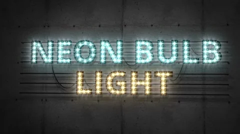 Neon Bulb Light Pack Stock After Effects
