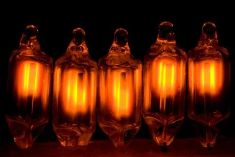 Neon Bulbs Stock Photos