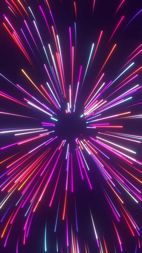 Neon Burst Lines Stock Footage 311026432