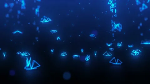 Neon butterflies Stock Footage 148660800