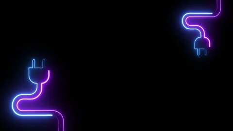 NEON CABLES FRAME Video stock 260106032