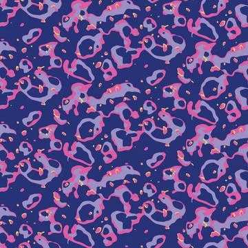 Neon camo seamless pattern Stock Illustration