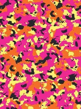 Neon camo seamless pattern Stock Illustration
