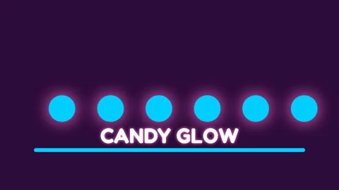 Neon Candy Glow Abstract Text Animation for Digital Background Display Video stock 336889437