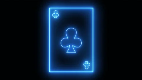 Neon cards. Stock Footage 156893820