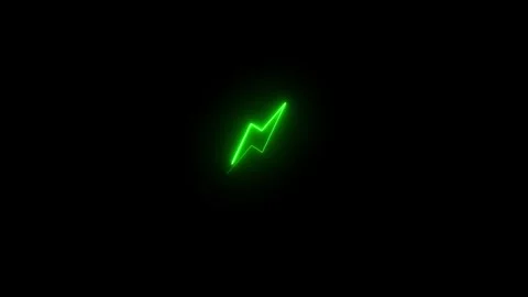 Neon Charging icon animated video Stock Footage 291319699