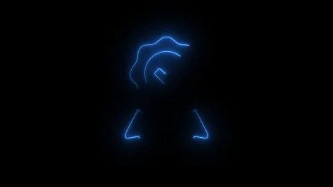 Neon checkmark ribbon icon set, glowing verified badge animation bundle for.. Stock Footage 311458959