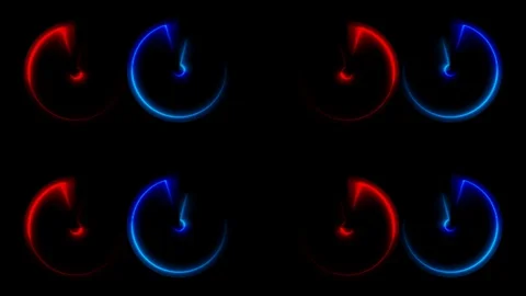 Neon circle abstract background illustrations full of beautiful simple designs Stock Footage 128703738