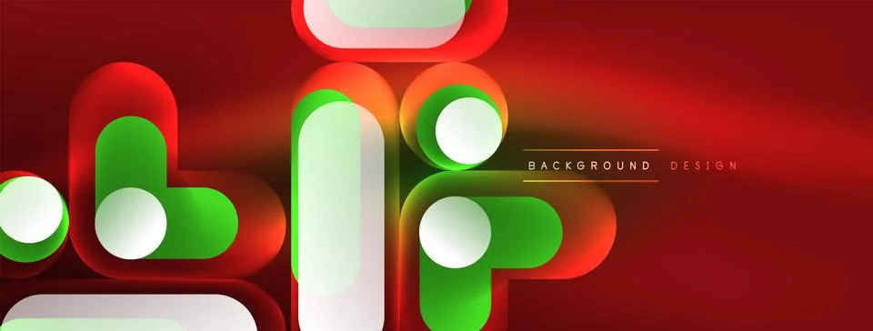 Neon circle abstract background. Template for wallpaper, banner, presentation 스톡 일러스트