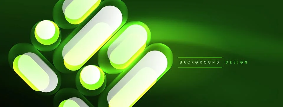 Neon circle abstract background. Template for wallpaper, banner, presentation 스톡 일러스트