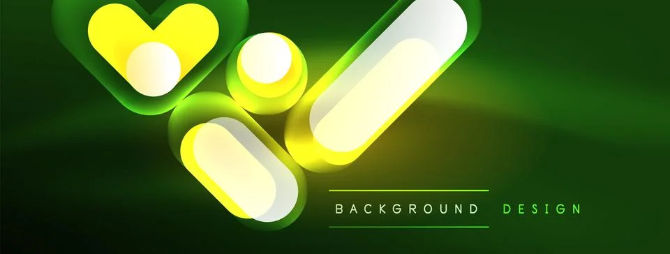 Neon circle abstract background. Template for wallpaper, banner, presentation 스톡 일러스트