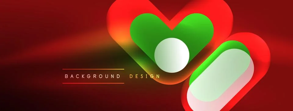 Neon circle abstract background. Template for wallpaper, banner, presentation Stock Illustration