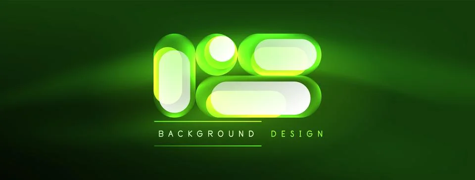 Neon circle abstract background. Template for wallpaper, banner, presentation 스톡 일러스트
