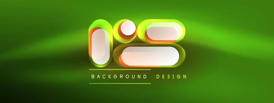 Neon circle abstract background. Template for wallpaper, banner, presentation 스톡 일러스트