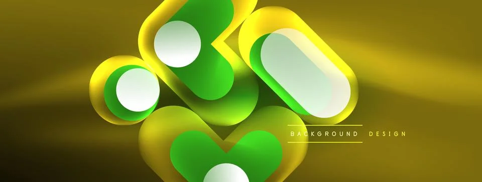Neon circle abstract background. Template for wallpaper, banner, presentation 스톡 일러스트