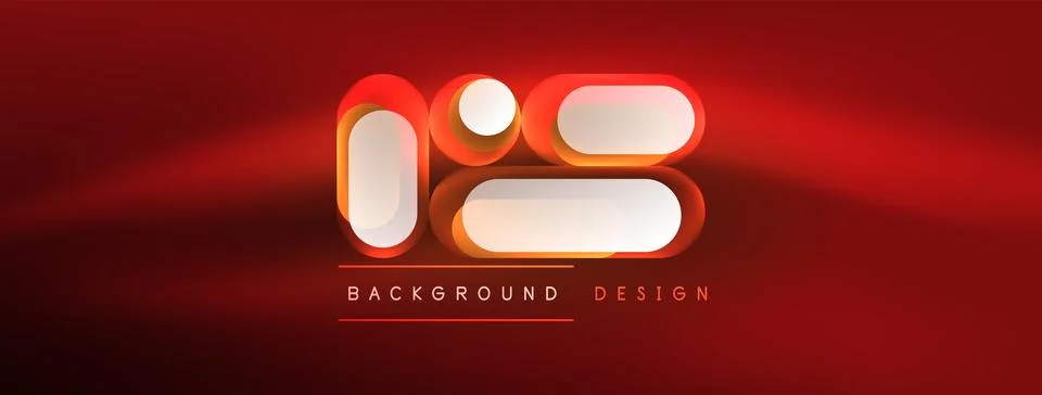 Neon circle abstract background. Template for wallpaper, banner, presentation Stock Illustration