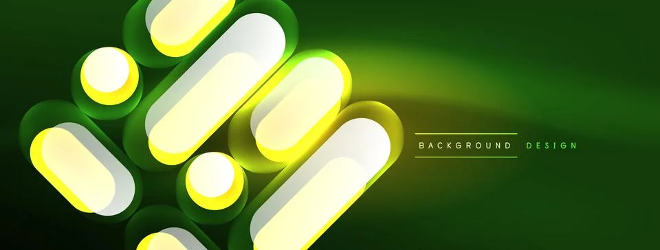Neon circle abstract background. Template for wallpaper, banner, presentation 스톡 일러스트