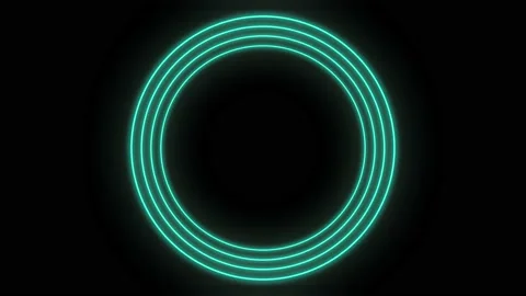 Neon circle animation 動画素材 142858779