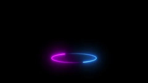 Neon circle animation, neon loading background Stock Footage 306756398