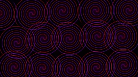 Neon circle animation video on black background .circle frame Loop and glowin Stock Footage 301044293