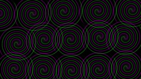 Neon circle animation video on black background .circle frame Loop and glowin Stock Footage 301044301