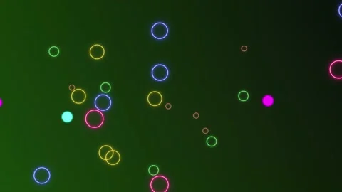 Neon Circle Background 02 스톡 동영상 196578689