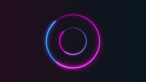 Neon circle Stock Footage 154323198