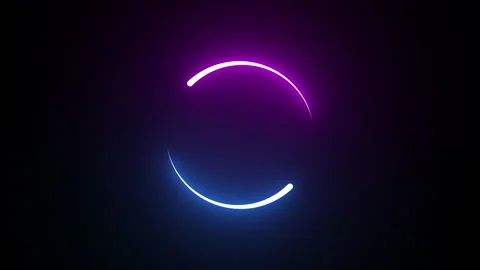 Neon circle Stock Footage 168554652