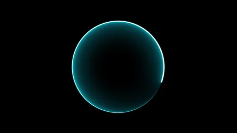 NEON CIRCLE Stock Footage 243929783