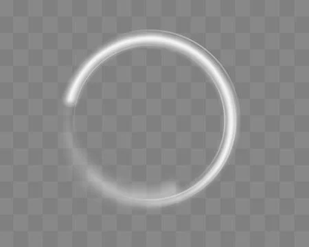 Neon circle frame on blue background. Glowing neon circle frame. 스톡 일러스트