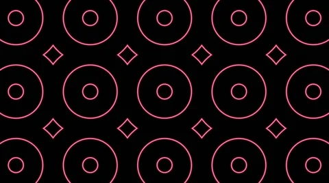 Neon Circles 스톡 동영상 68176936