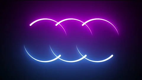 Neon circles Stock Footage 168554679