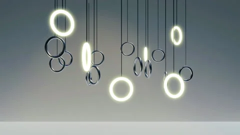 Neon Circles Stage Loop Aniamtion Stock-Footage 221778126