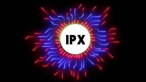 Neon circuit background glowing design ip x Stock Illustration