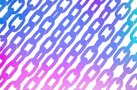 Neon circuits isolated on white. Background of chains on a withe background Stock Illustration