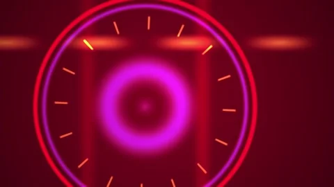 Neon Circular Graphic Design Elements. Stock Footage 335533665