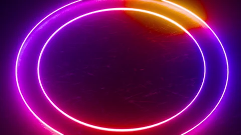 Neon Circular Shapes Stock-Footage 193778669