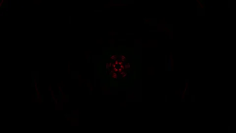 Neon Circular Tunnel Red Stock Footage 330978807