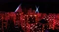 Neon city fly over urban skyscraper glow computer tron matrix 4k 4k or 4k+ Resolution