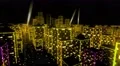 Neon city fly over urban skyscraper glow computer tron matrix 4k 4k or 4k+ Resolution