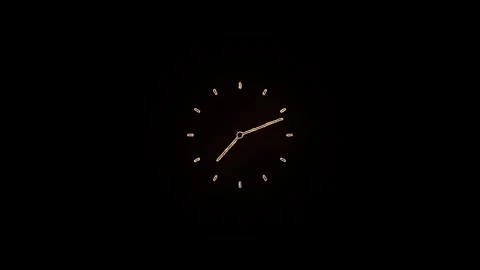 Neon clock icon animation Stock Footage 302699864