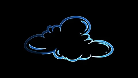 Neon Cloud V2 Stock Footage 260184842