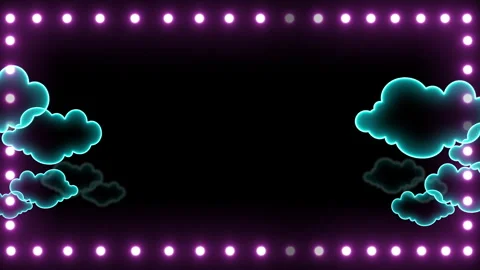 NEON CLOUDS LED LIGHTS Stock Footage 268973064