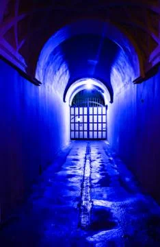 Neon cold arch Foto stock